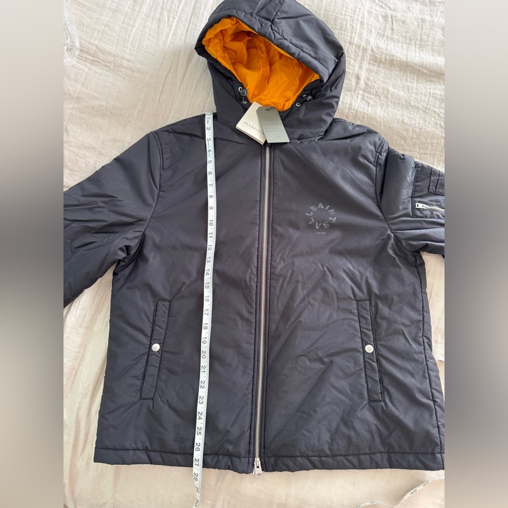 ALLSAINTS TIERRA Jacket Men Hoodie ROCKPILE LOGO SOLD OUT MSRP $419 NWT - Picture 4 of 8